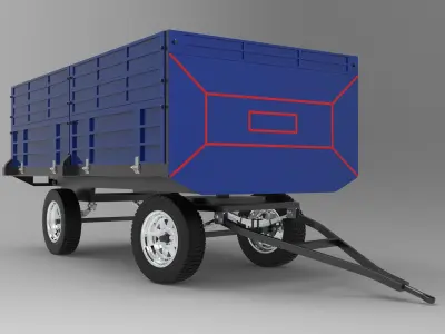 Tractor Trailer 3D model