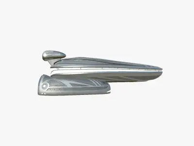 Alien Spaceship UFO H01 Steel - Sci Fi Spacecraft Design Low-poly 3D model
