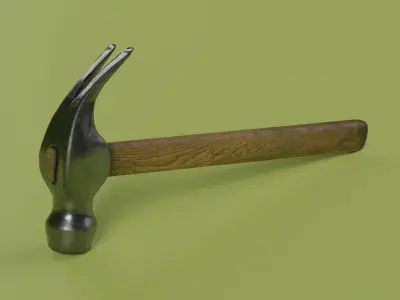 Hammer Low-poly 3D model Low-poly 3D model get
