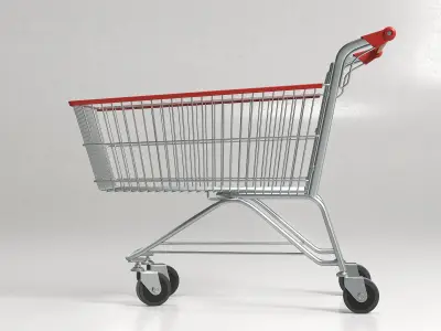 Shopping Supermarket Cart  3D model