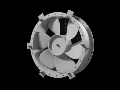 Industrial fan 3D model buy