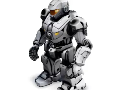 SciFi Mech Robot Game Asset Low-poly 3D model
