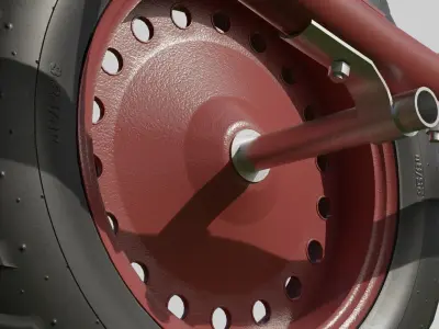 New clean wheelbarrow pushcart 3D model