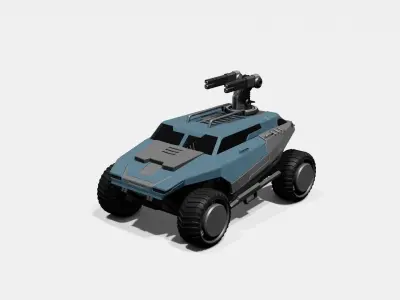 Battle Jeep Free 3D model
