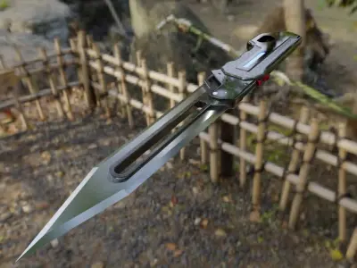 scifiKnife for game  Low-poly 3D model