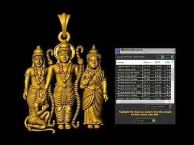 Ramparivar pendant Artwork-89 3D print model