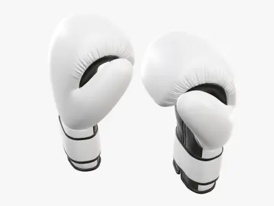 Boxing gloves leather 3D model