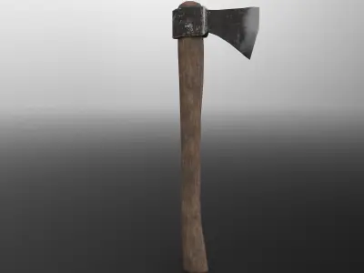 Forest Axe GR-LowPoly Low-poly 3D model