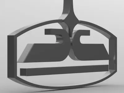 chaz logo 3D model