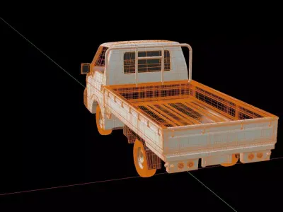 Mazda Bongo Flatbed Truck 3D model