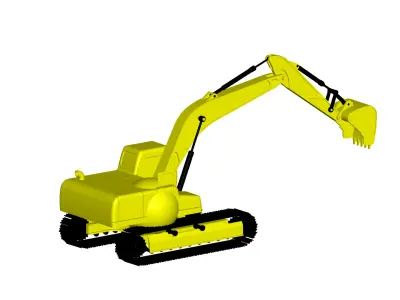 excavator 3D model 5
