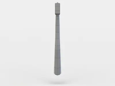 Axe tooth brush Low-poly 3D model purchase