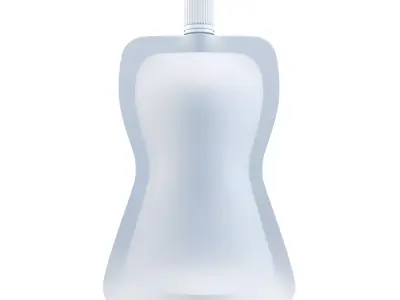 Packaging Blank with Curved Detail  Smooth with Lid Model 3D Low-poly 3D model