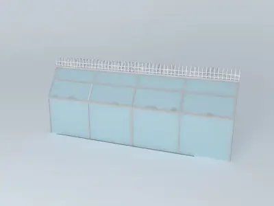 Observation Deck Security Safety Barrier Free 3D model