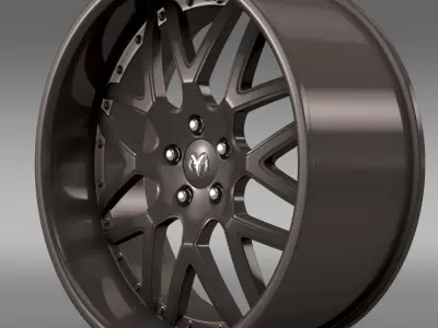 Dodge Vin Diesel Car rim 3D model