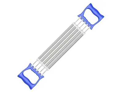 Spring Chest Expander Blue 3D model