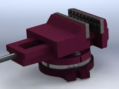 Swivel Machine Vice Free 3D model