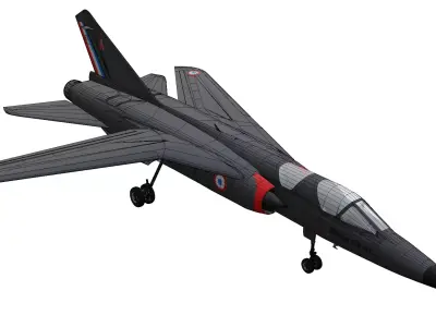 Dassault Mirage G8 Low-poly 3D model