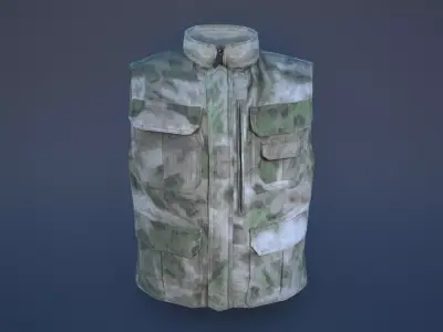 military vest Low-poly 3D model shop