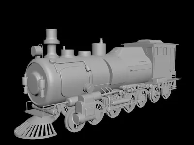 Simple train model 3D model