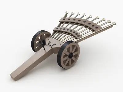 DaVinci Machine Gun 3D model