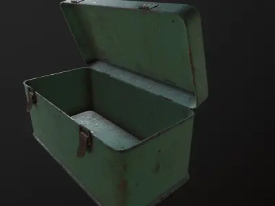 Old Toolbox Low-poly 3D model purchase