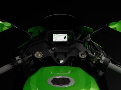 motorcycle hand grip throttle grip  3D model