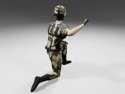 Soldier - Army - Soldado Low-poly 3D model