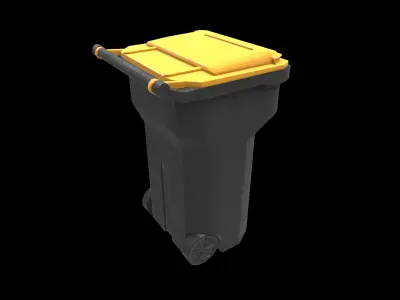 street trash can 3D model