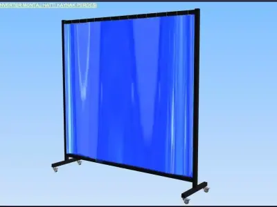 Portable Welding Curtains  3D model