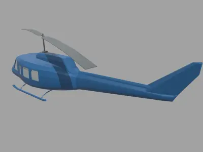 Low Poly Plane 03 Low-poly 3D model