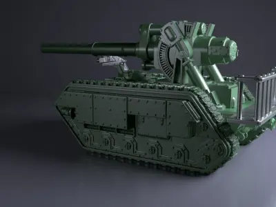 Legendary Battle Tank for 3Dprint 3D print model by mbelec