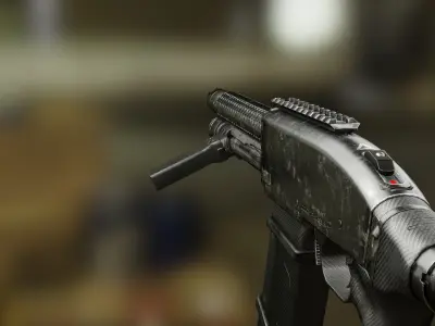 Arbiter Defender Pump Shotgun Low-poly 3D model