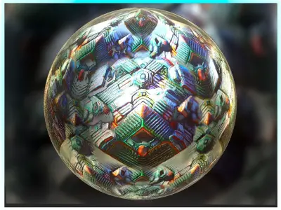 PBR Sci-Fi Seamless Realistic Material SBSAR 4k Texture 039 Texture