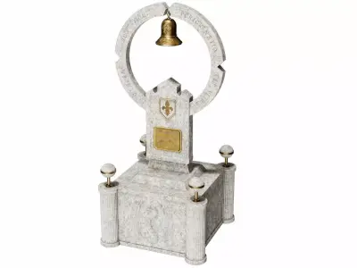 Monument marble bell 3D model