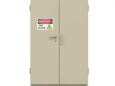 Electric Box Low-poly 3D model