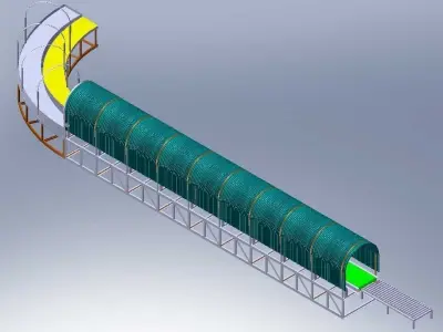 Overhead Conveyor Project Free 3D model