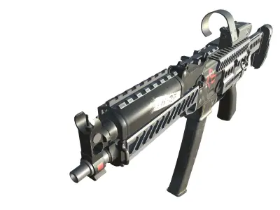 03-vsn reflex gun model 3d game ready model Low-poly 3D model Low-poly 3D model