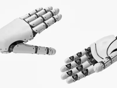 Mechanical Prosthetic Hand Component 3D model