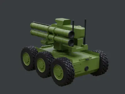 Armed Military Robot 3D model
