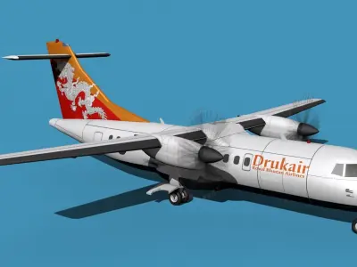 ATR-42-320 Drukair 3D model