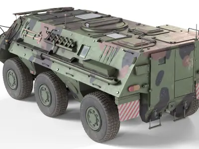 TPz Fuchs Armored Carrier Low-poly 3D model