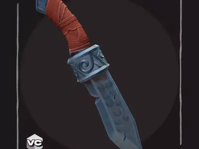 Magnus Knife - Game Ready -  Free low-poly 3D model