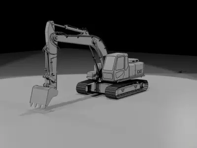 Excavator 3D model 3