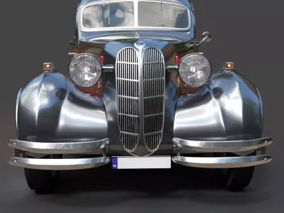 326 Classic Sedan 1941 - High-Poly 3D Model 3D model