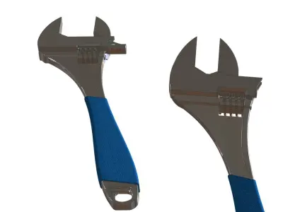 Adjustable Spanner - SolidWorks 3D model