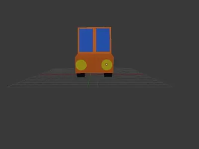 Delivery Van 3D model buy