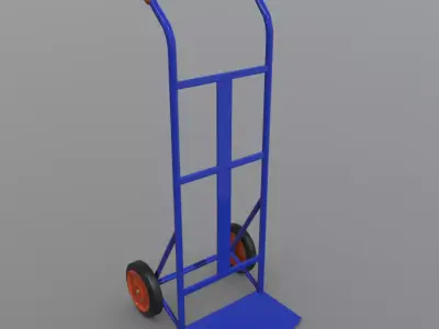 Sack Truck Low-poly 3D model