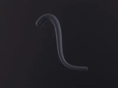 Cat Tail 3D Model Low-poly 3D model