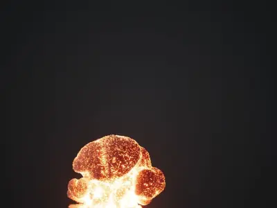 Animated Gasoline Explosion 2 3D model